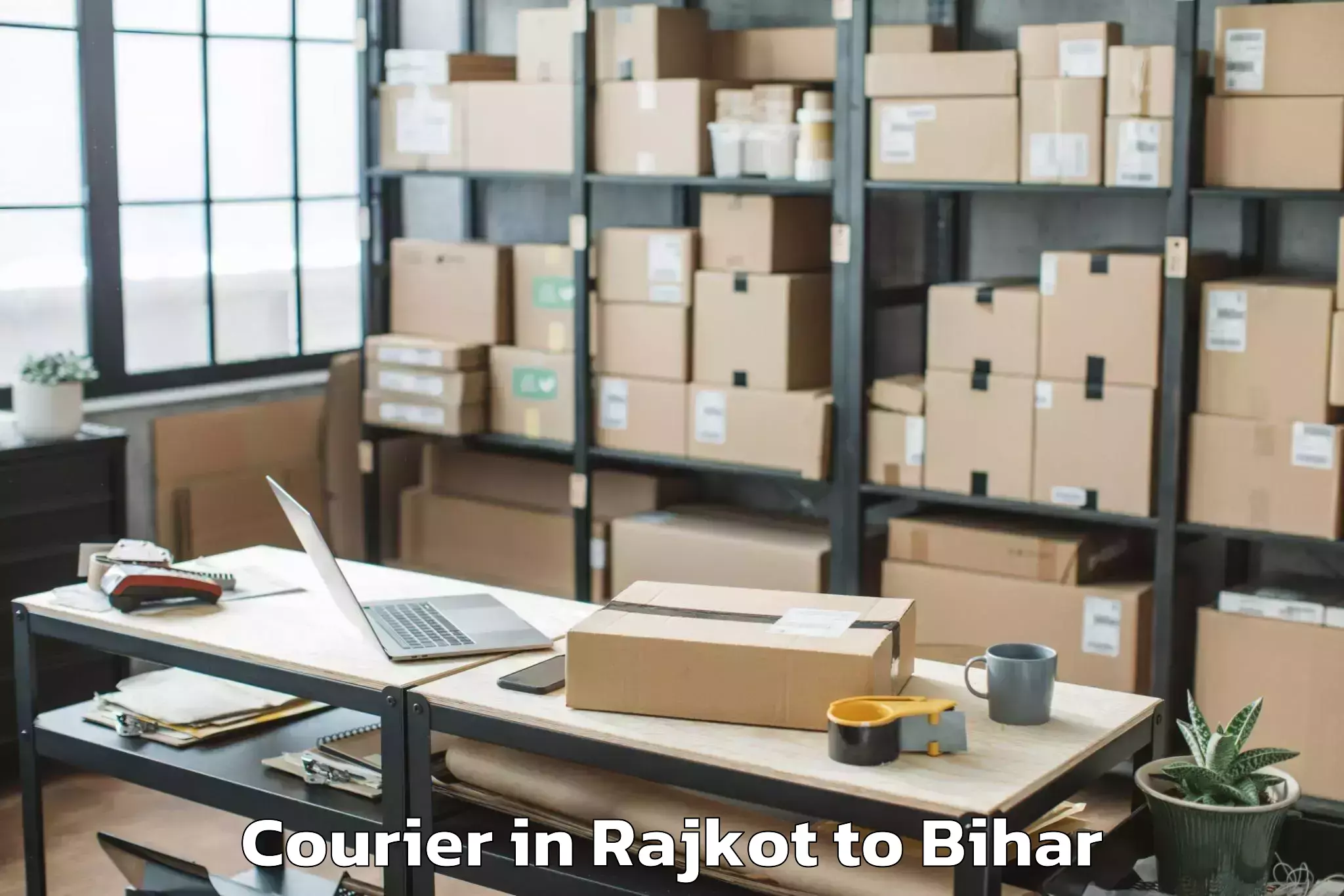 Book Rajkot to Bankey Bazar Courier Online